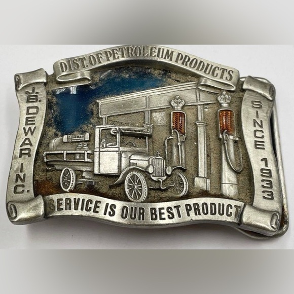 Belt Buckle Silver Tone Limited Edition 7/300 J.B. Dewer Inc.